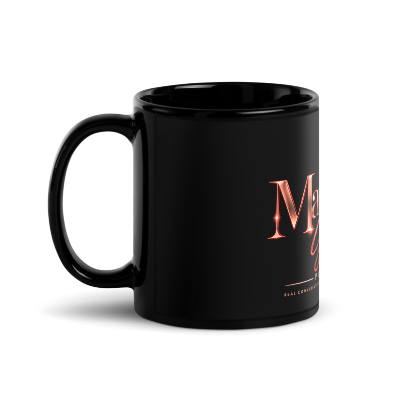 Material Grrl Signature Black Mug – 11 oz, Black