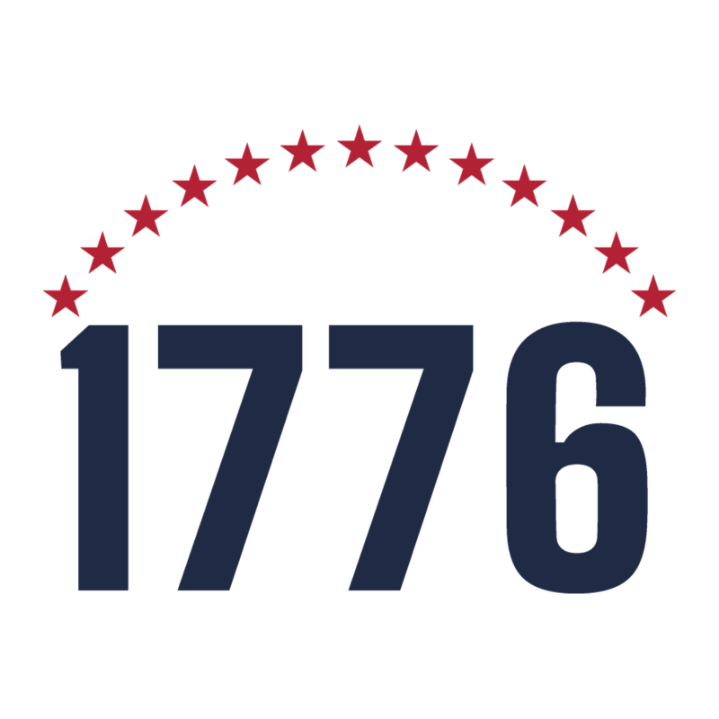 1776 thirteen stars magnet — Size: 4″×4″, Color: White