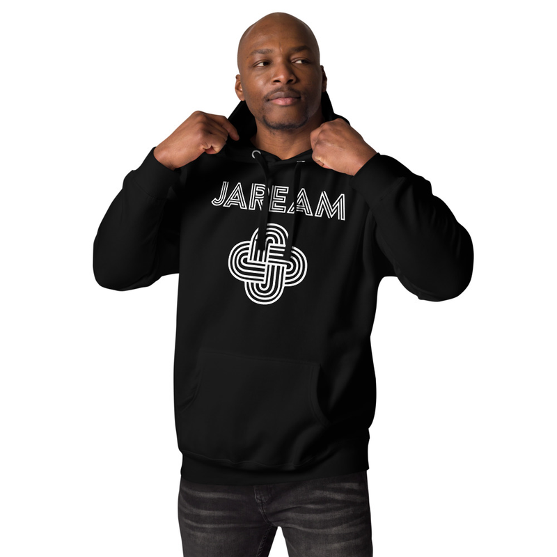 Jaream White Logo Hoodie