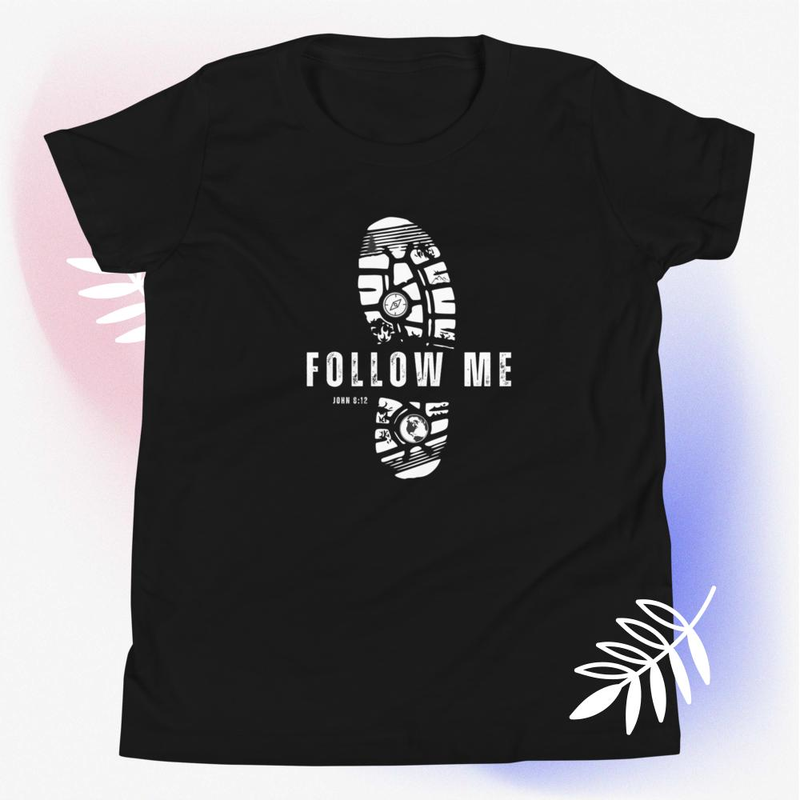 Follow Me - Youth Short Sleeve T-Shirt Darker colors
