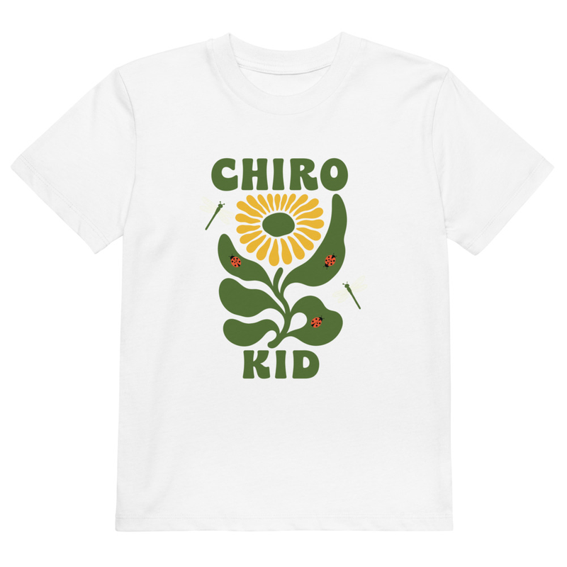 Chiro Kid Organic Cotton T-Shirt – 3-4, White