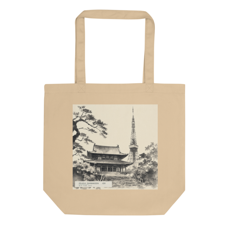 Zojoji, Shibakoen tote bag