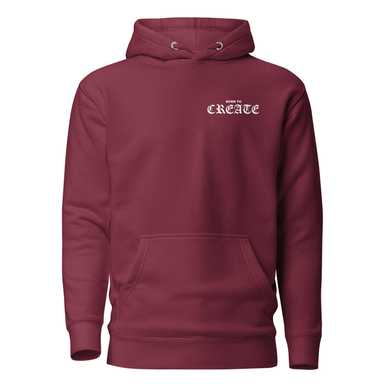 Born To Create Unisex Hoodie – Image 3