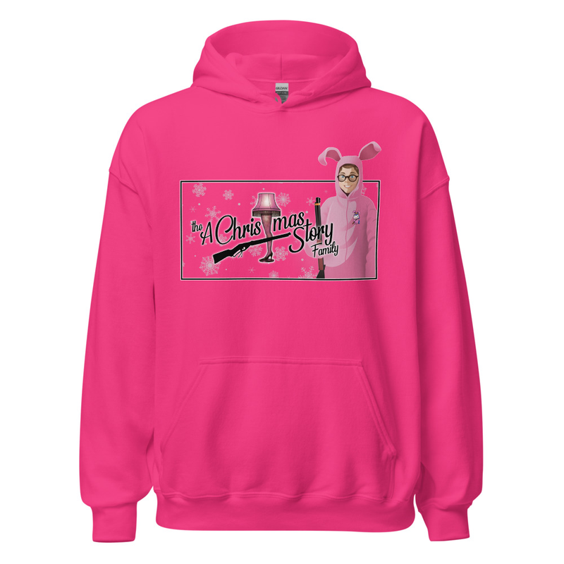 Pink Bunny Nostalgia Hoodie — Custom Made by: A Christmas Story Family™ – XL, Heliconia