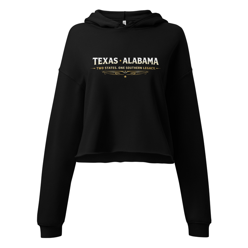 Texas Alabama Crop Hoodie