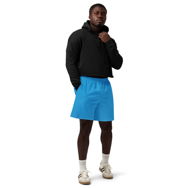 Kicxs Unisex Cotton Long Shorts - Lt Blue
