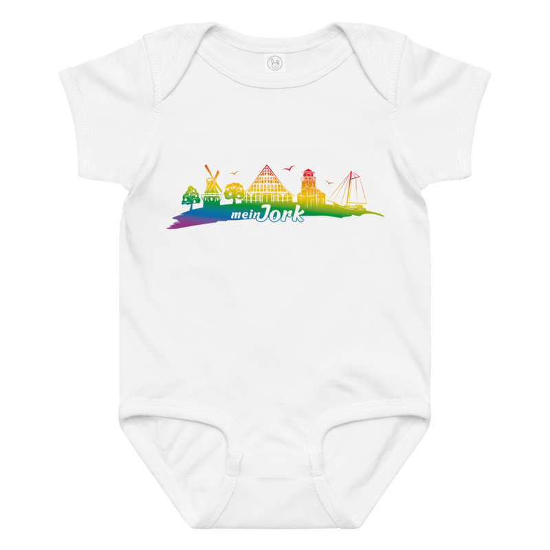 Baby jersey Strampler Regenbogen