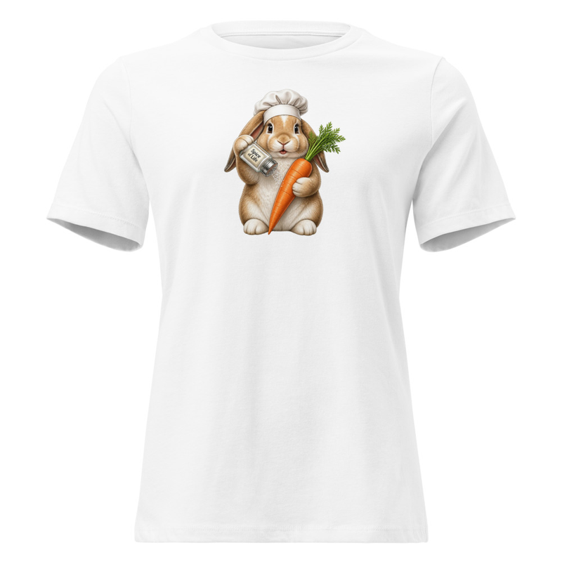 Mini Lop Rabbit Chef Women's Relaxed T-Shirt
