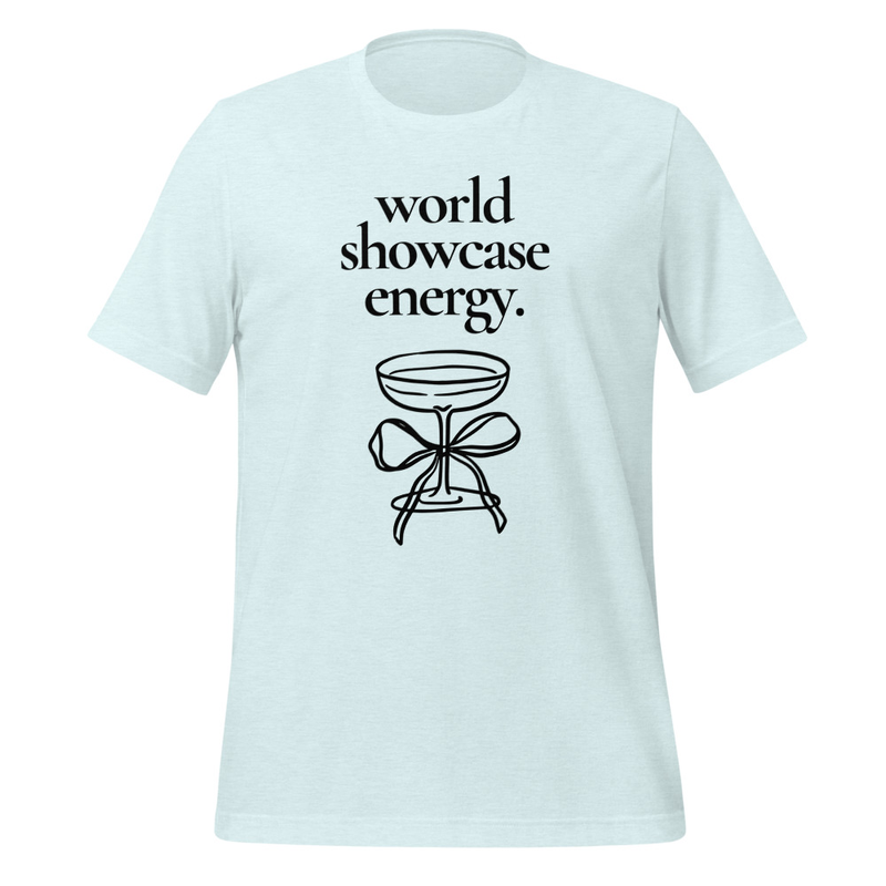 World Showcase Energy Tee – M, Heather Ice Blue