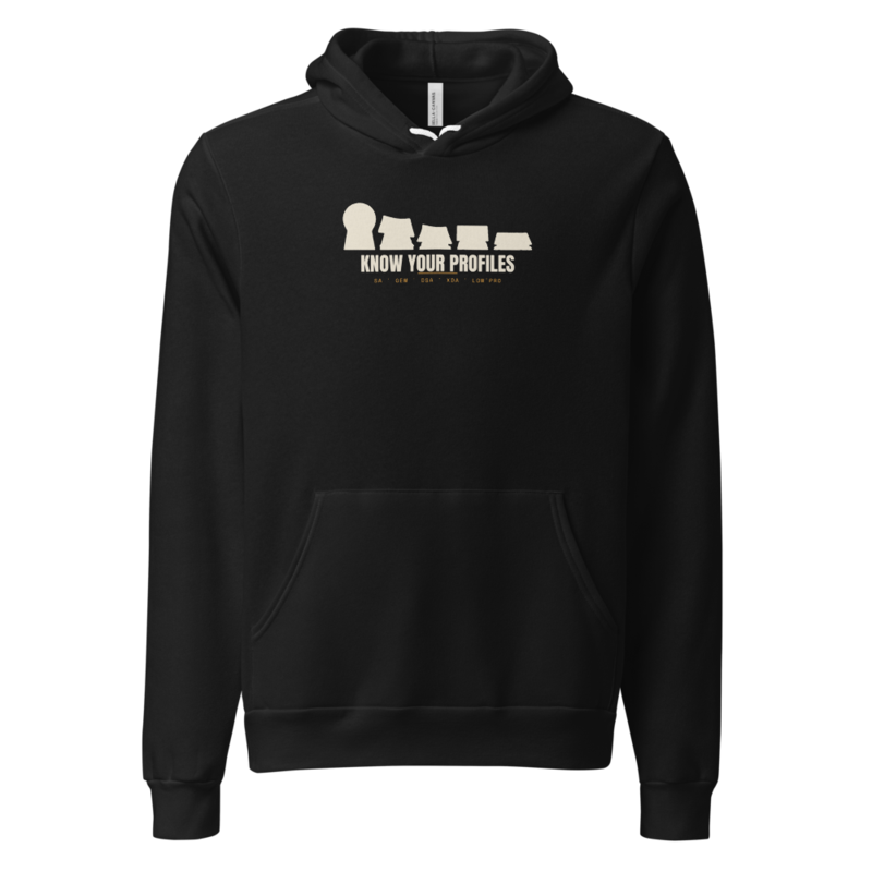 Keycap Profiles Hoodie mockup