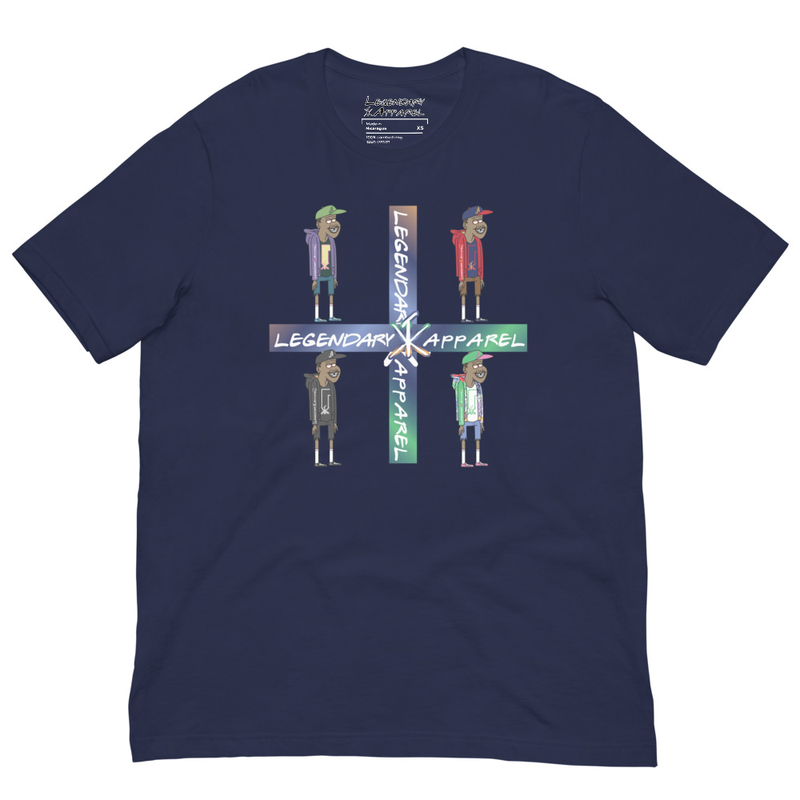 [ flower boii ] tee – 2XL, Navy