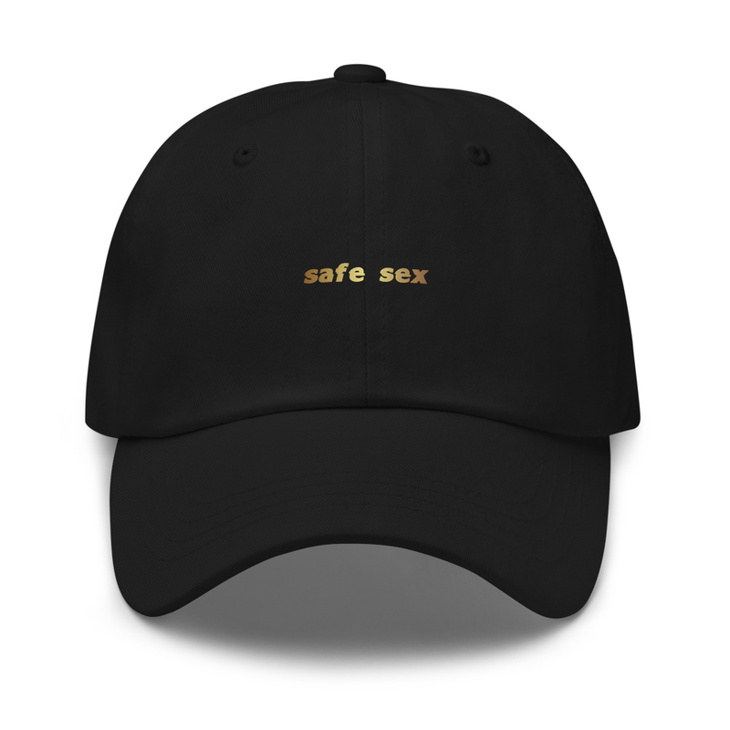 Safe Sex Dad Hat (Gold Print)