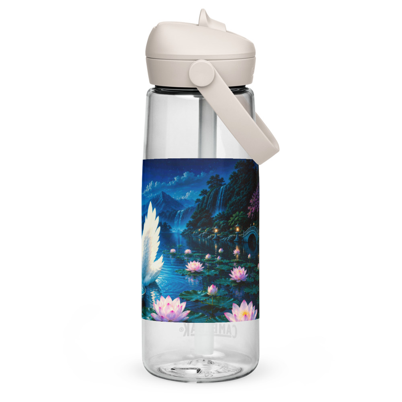 Hamsa Flip Straw Bottle – 25 oz, Clear