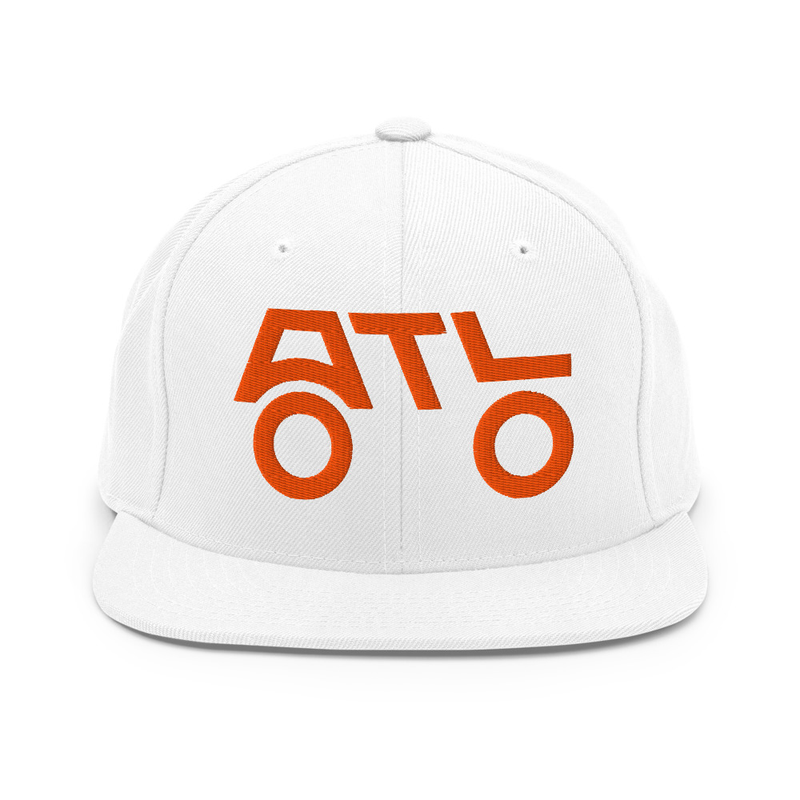 Snapback Hat - ORANGE LOGO – Image 5
