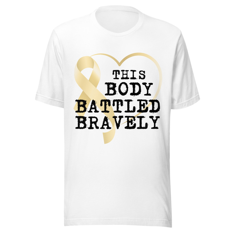 This Body Battled Bravely - Light Tone – XS, White