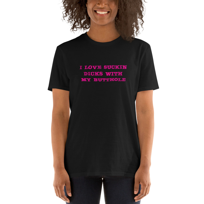 'Butthole Whisperer' Short-Sleeve T-Shirt - Pink Ink