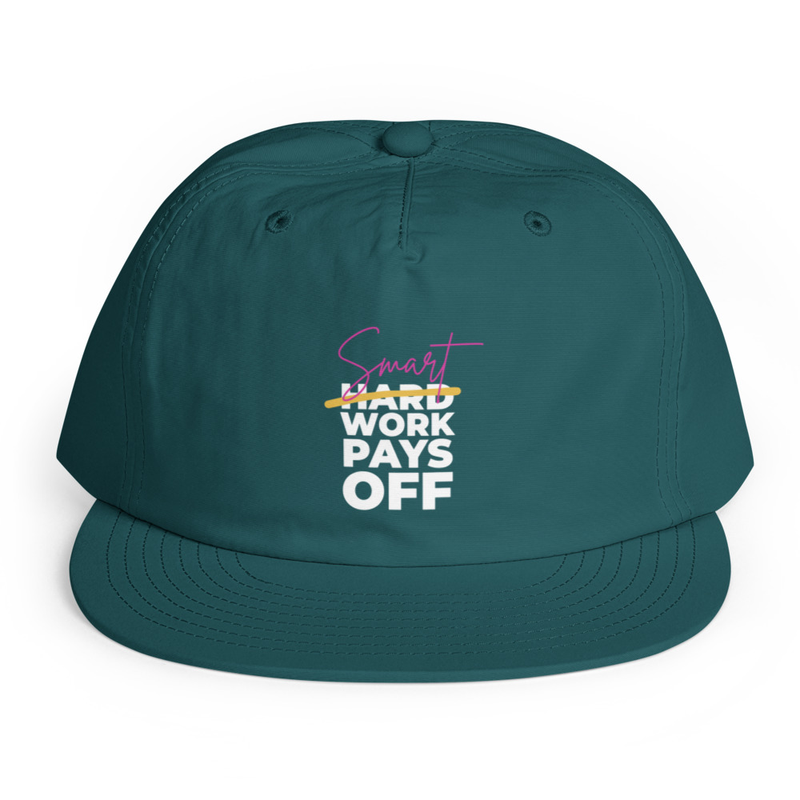 "Smart Work Pays Off" Surf cap – One size, Atlantic