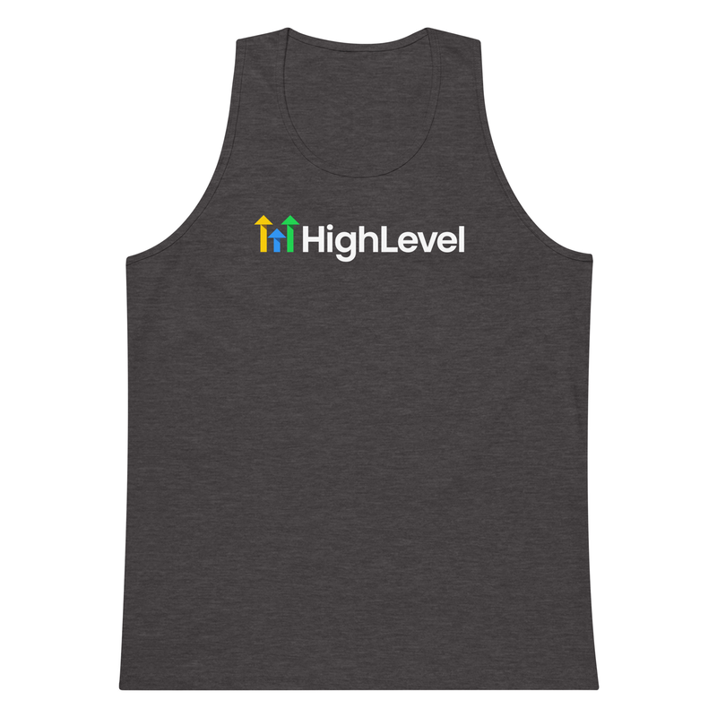Premium HighLevel Tank Top – 3XL, Charcoal Heather