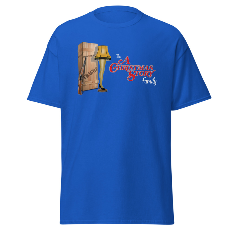 "Fra-Gee-Lay Forever" T-Shirt – Wear the Christmas Story Family Major Award with Pride! – XL, Royal