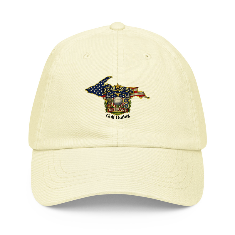 Alger Country Veteran's Golf Outing Pastel baseball hat – One size, Pastel Lemon