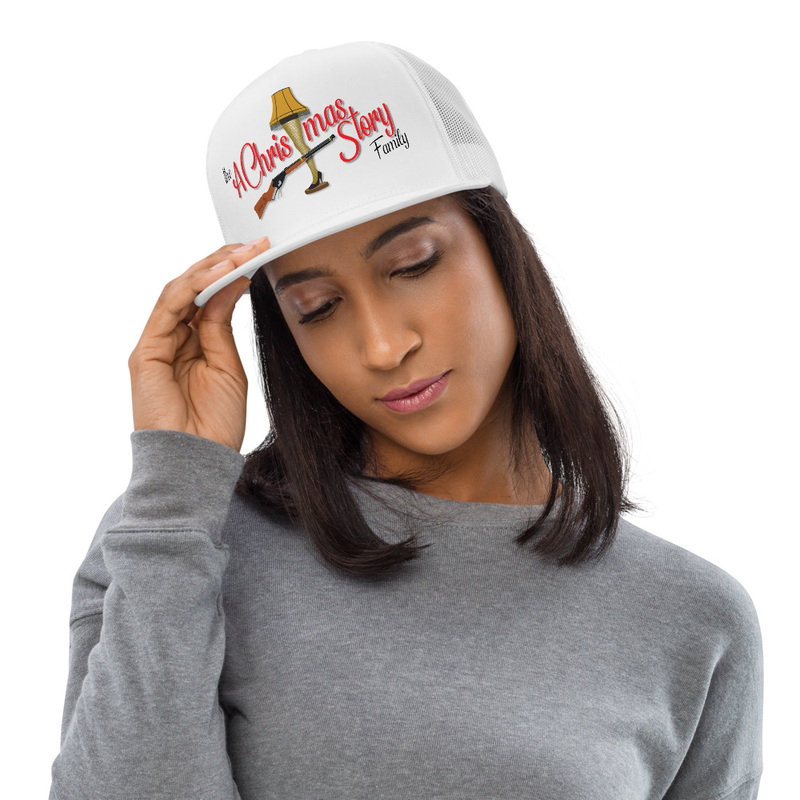 The Original A Christmas Story Family Custom Trucker Hat – One size, White