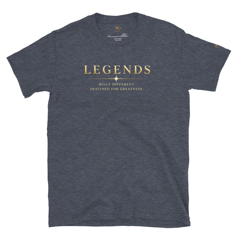 Short-Sleeve Unisex T-Shirt – S, Heather Navy