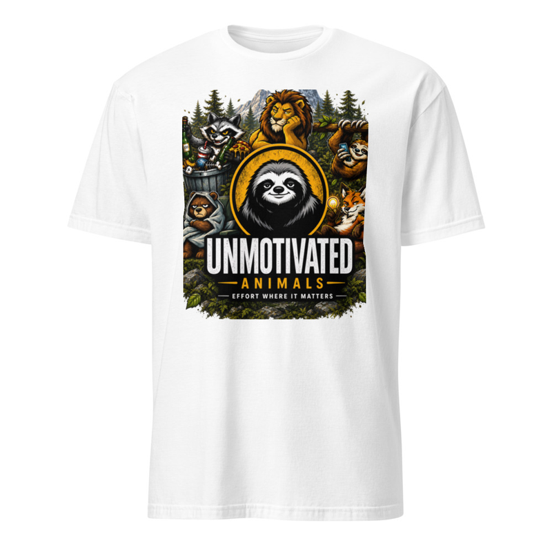 Unmotivated Animals Tee – M, White