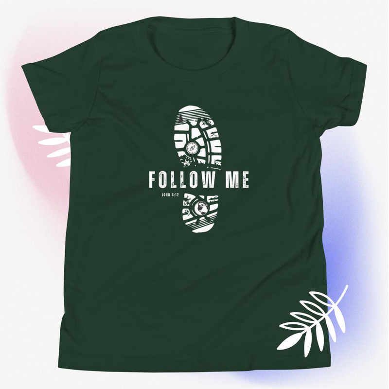 Follow Me - Youth Short Sleeve T-Shirt Darker colors