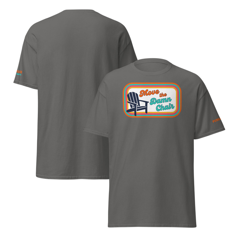 Unisex T-shirt - Chair Front, Perspective Sleeve