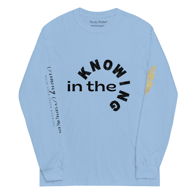 Unisex Soft Long Sleeve - in the Knowing – S, Light Blue
