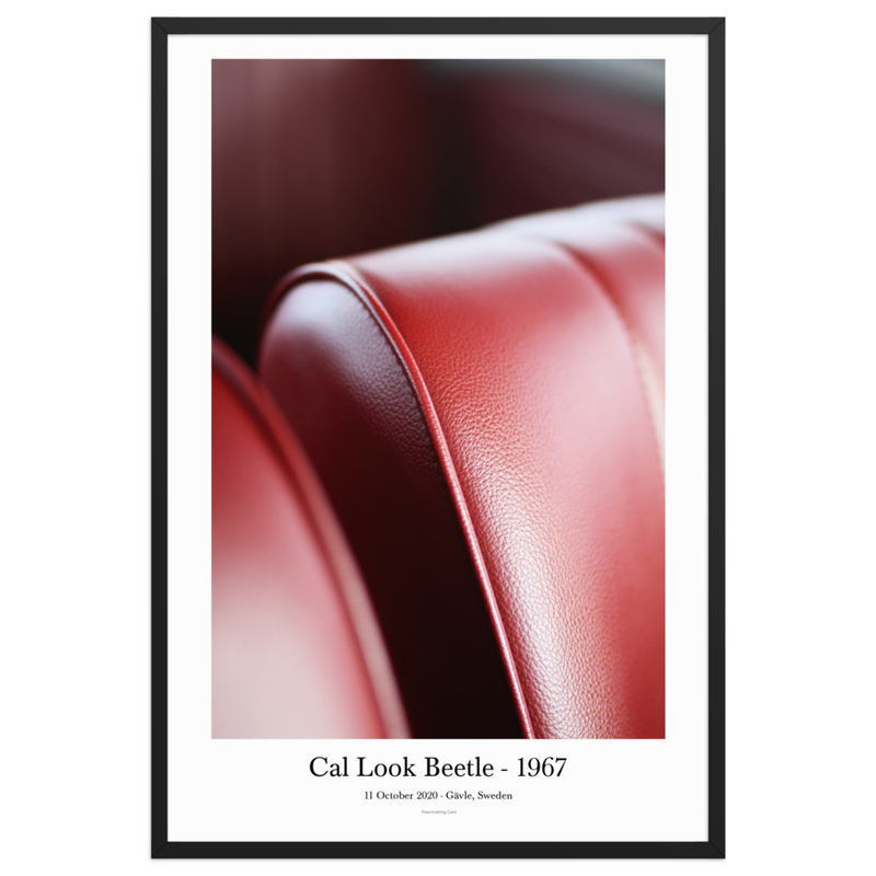 Cal Look Beetle 1967 – Framed Interior Print – 61×91 cm, Black