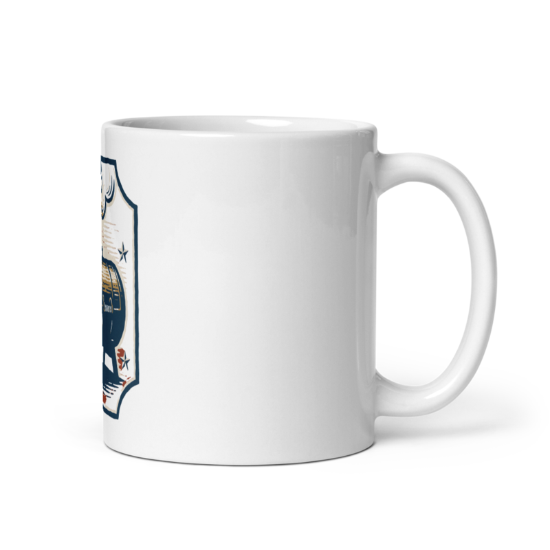 Lookin Aint Cookin Woodcut Mug mockup