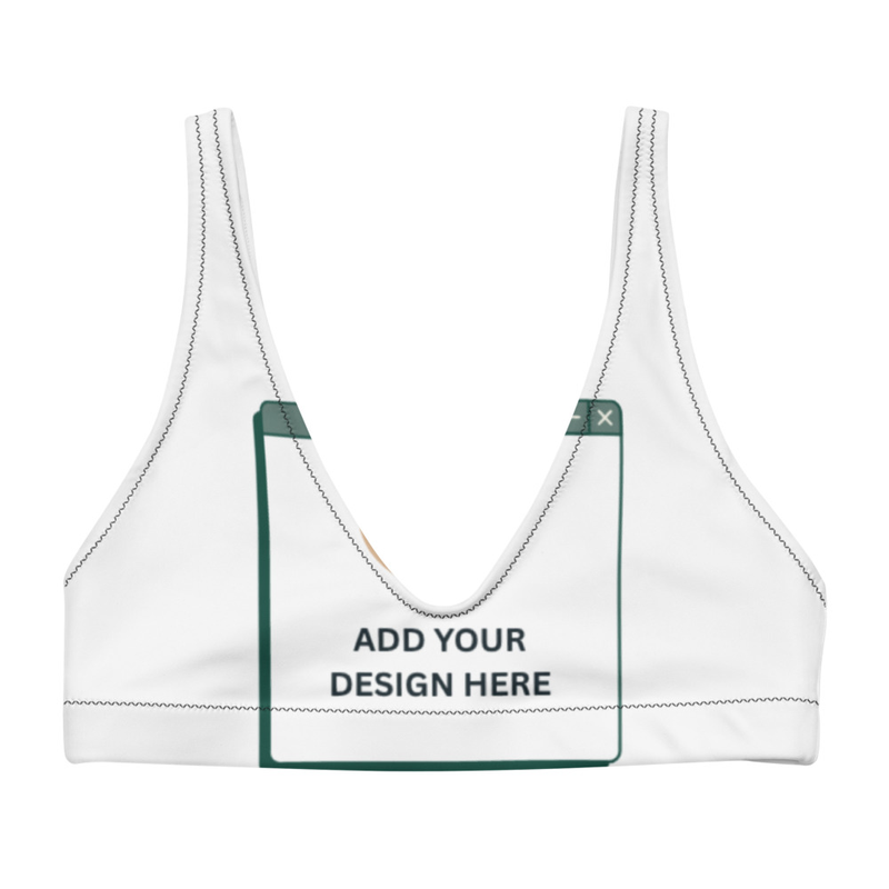 Recycled padded bikini top / XS