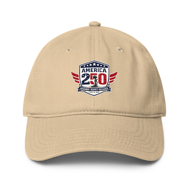 America 250 Tribute 3 Low-profile baseball cap – One size, Khaki