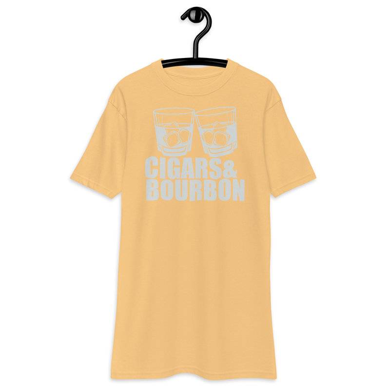 Cigars and Bourbon - Whiskey Stogie - Men’s premium heavyweight tee