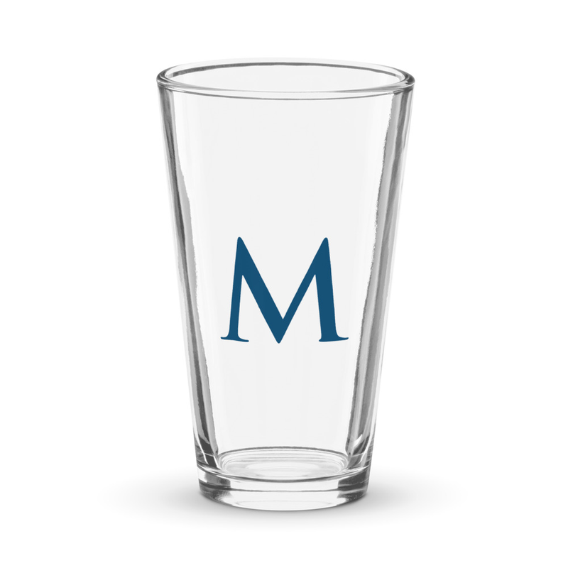 M Pint Glass