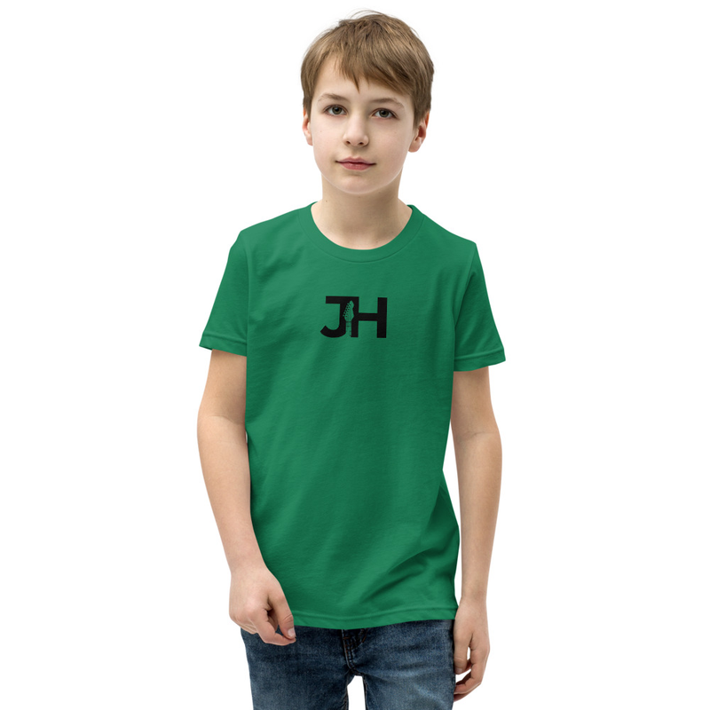 Black JH Logo Youth Short Sleeve T-Shirt – XL, Kelly