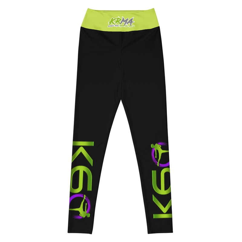 K60 Ladies Kickboxing Leggings – Style 2 – Green