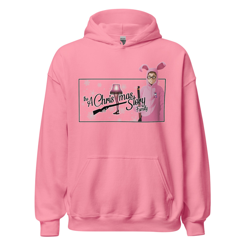Pink Bunny Nostalgia Hoodie — Custom Made by: A Christmas Story Family™ – S, Azalea