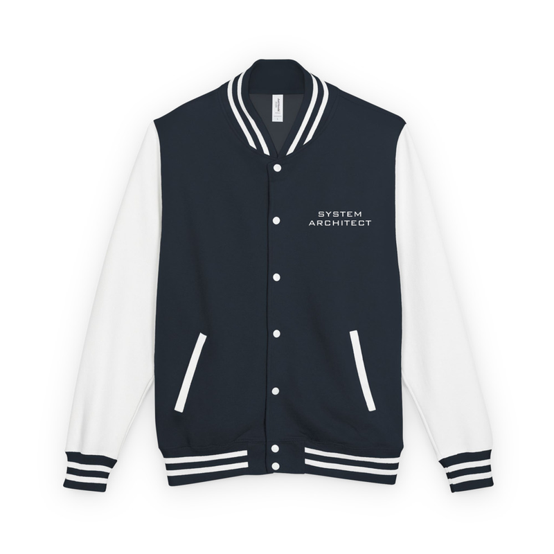 Heavyweight letterman jacket