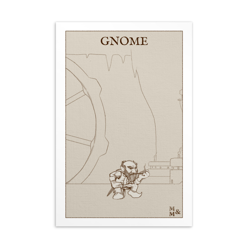 Illustrated Card: Gnome Male