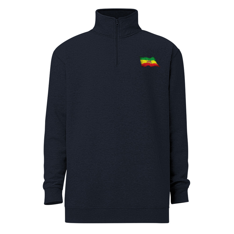 Unisex fleece pullover Emperor Haile Selassie I — Imperial Ethiopia Archival Stamp Tee