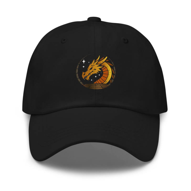 Dungeon Crest Dad Hat — front view