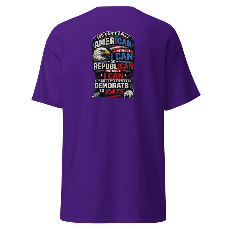 DemocRAT Political Humor Unisex classic tee – XL, Purple