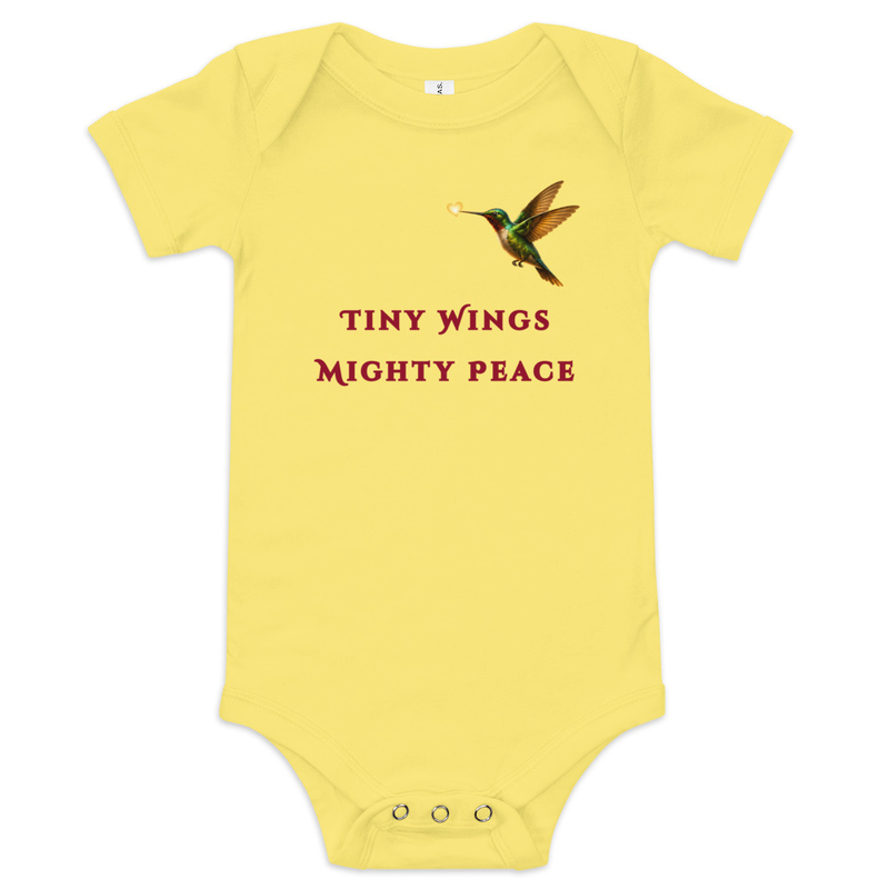 Baby short sleeve one piece – 3-6m, Yellow