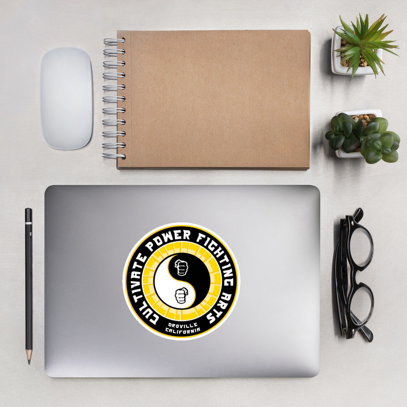 CPFA Bubble-free stickers – 5.5″×5.5″, White