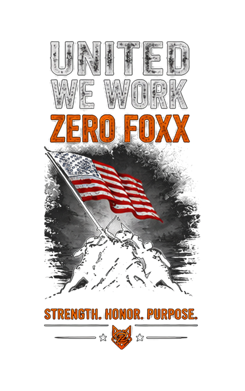 American Flag — Strength. Honor. Purpose. | Double-Sided Tee — Front Print