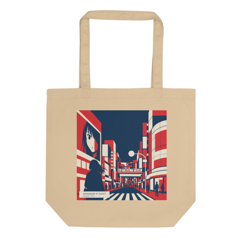 Akihabara at Night tote bag