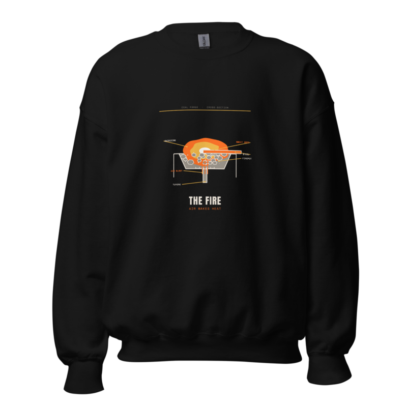 The Fire Crewneck mockup