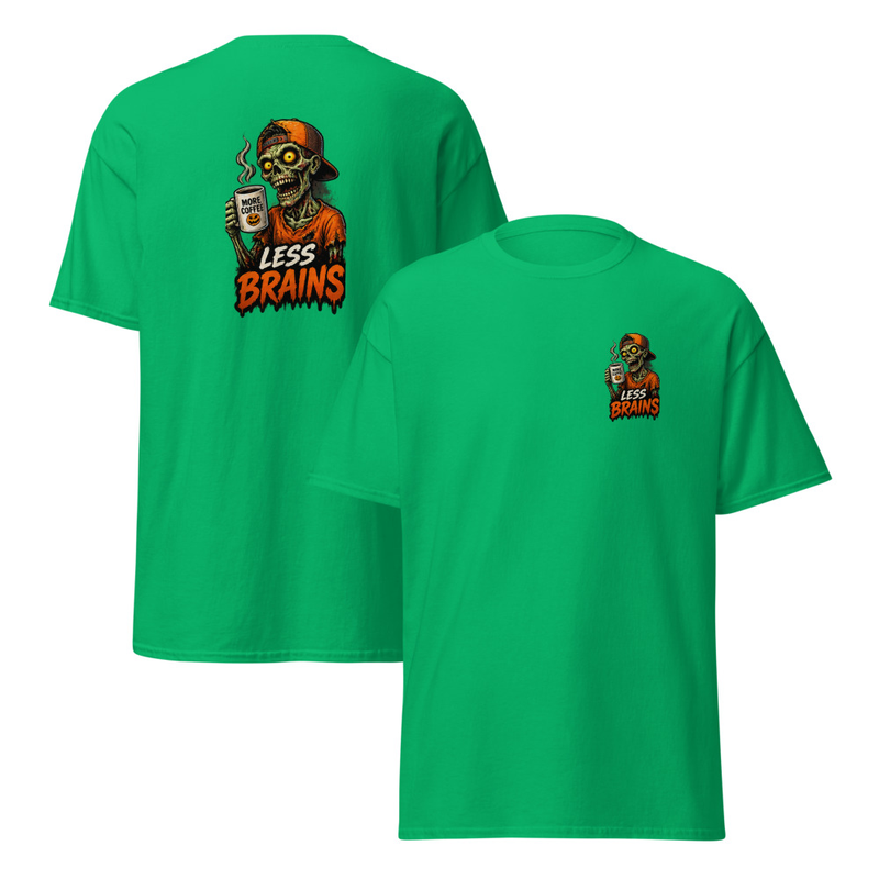 Less Brains Unisex classic tee – XL, Irish Green